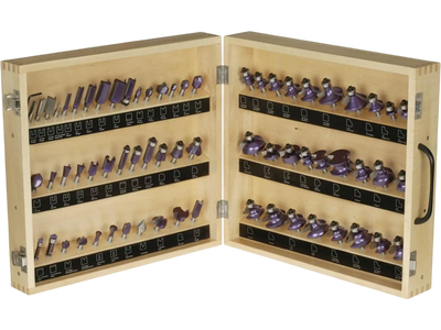 Grizzly H5542 Router Bit Set Super 66 Pc 1/4