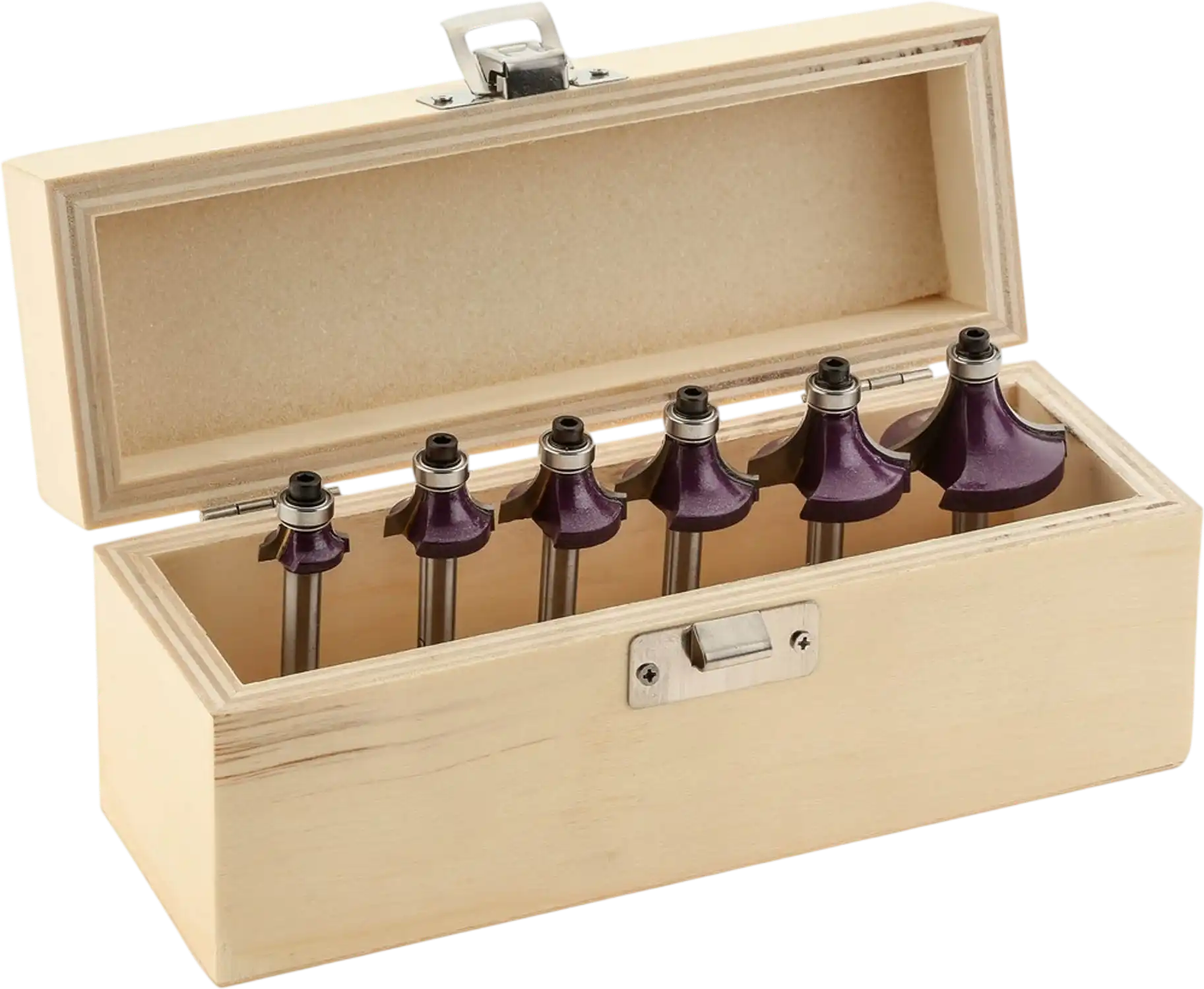 Grizzly H5543 Router Bit Set Deluxe Roundover 6 Pc 1/4
