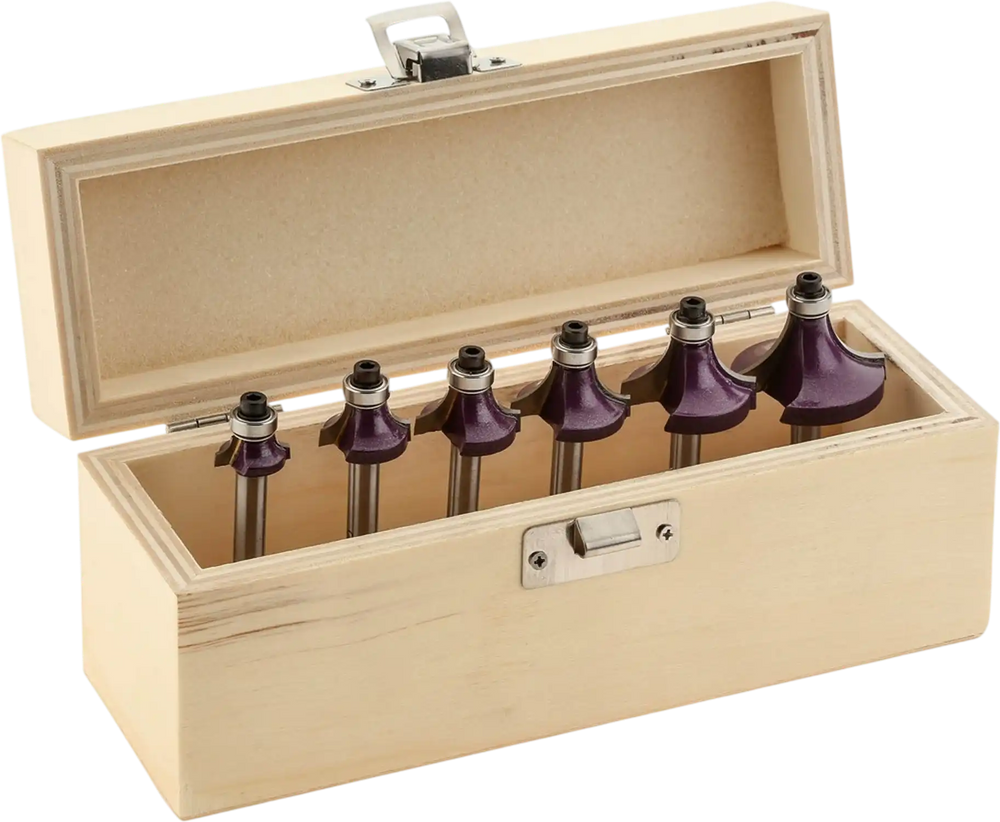 Grizzly H5543 - Deluxe Roundover 6 Pc. Set, 1/4" Shank