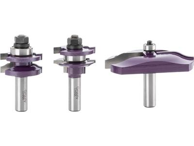 Grizzly H5550 Router Bit Set Panel Bit 3 Pc 1/2
