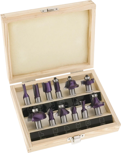 Grizzly H5561 Router Bit Set 12-Pc 1/2