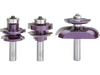 Grizzly H5564 - Quarter Bead Panel Bit 3 Pc. Set w/ Undercutter, 1/2" Shank