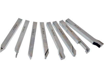 Grizzly H5687 Tool Bits 8 pc Ground HSS Tool Bit Set 3/8