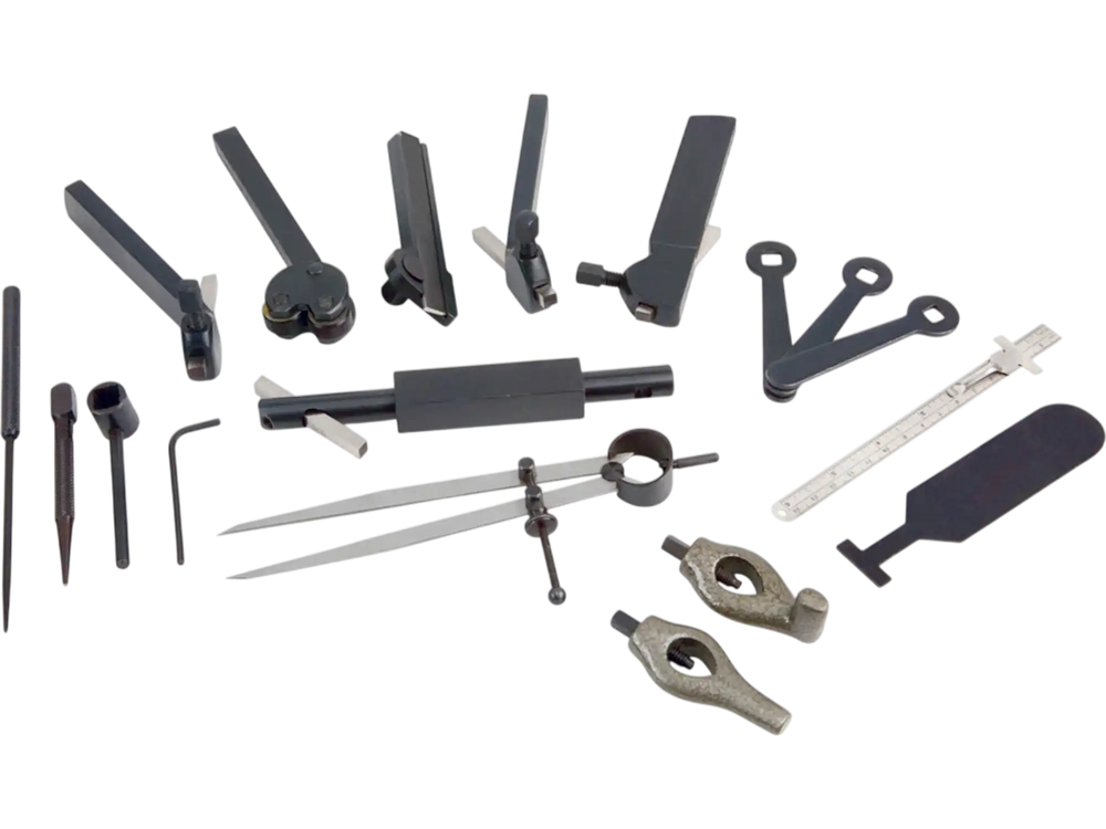 Grizzly H5868 - Lathe Tool Kit for Rocker Style Tool Post, 20 Pc.
