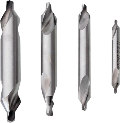 Grizzly H5930 Drill Bits 4 Pc Center Drill Set 60 Deg New