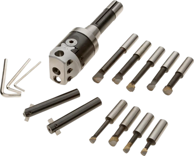 Grizzly H5939 Boring Head 18 pc. R-8 Set New