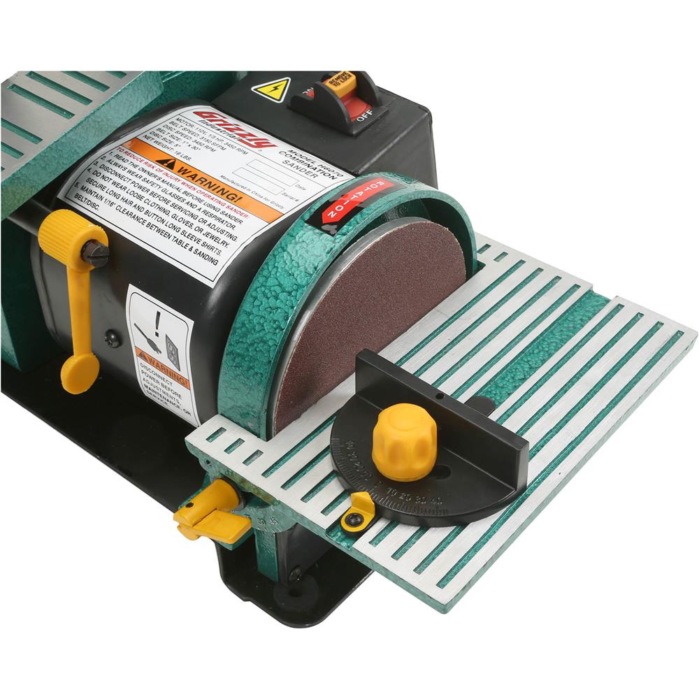 Grizzly H6070 - 1" x 30" Belt/5" Disc Combo Sander