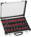 Grizzly H6159 - 35-Pc. Carbide-Tipped Router Bit Set, 1/4" Shank