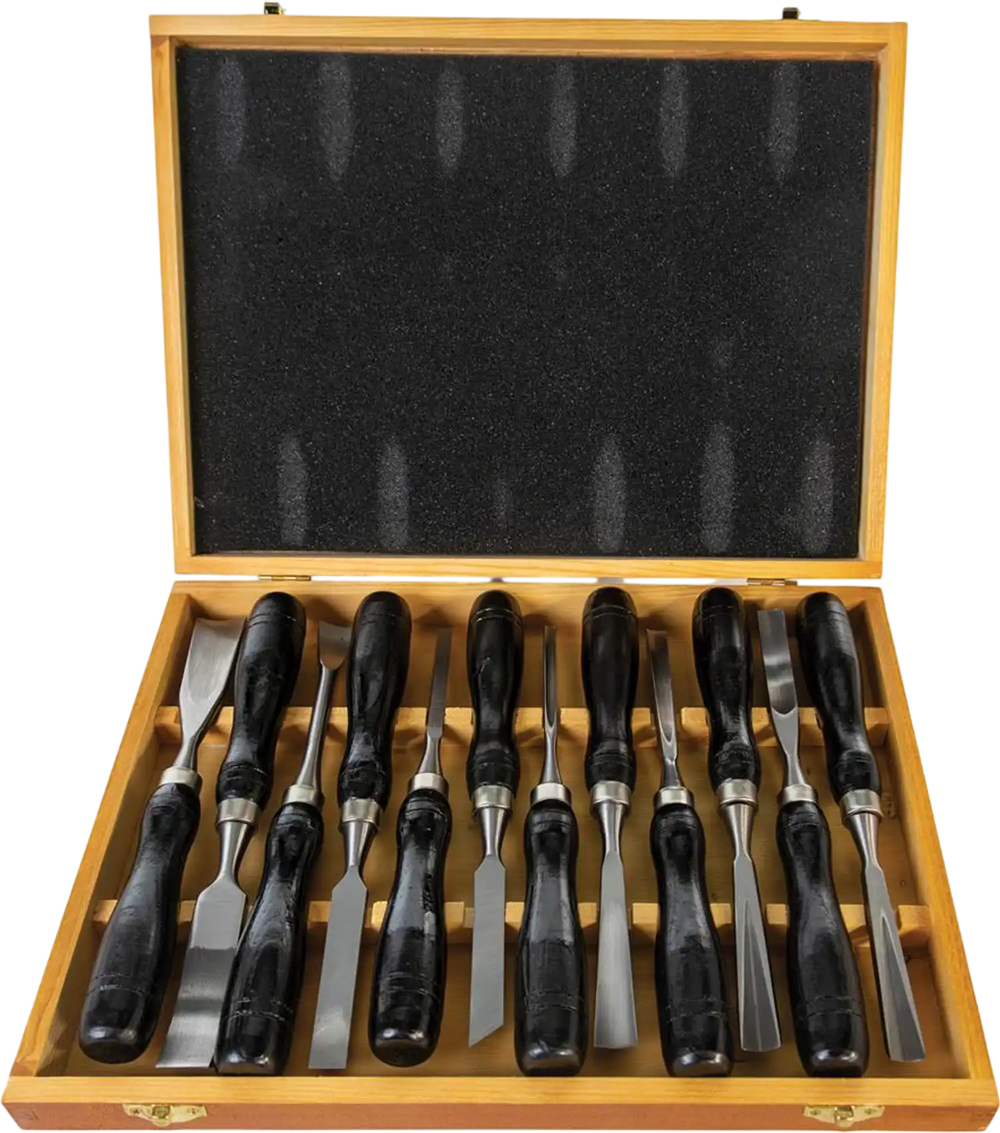 Grizzly H7923 - 12-Pc. Carving Chisel Set