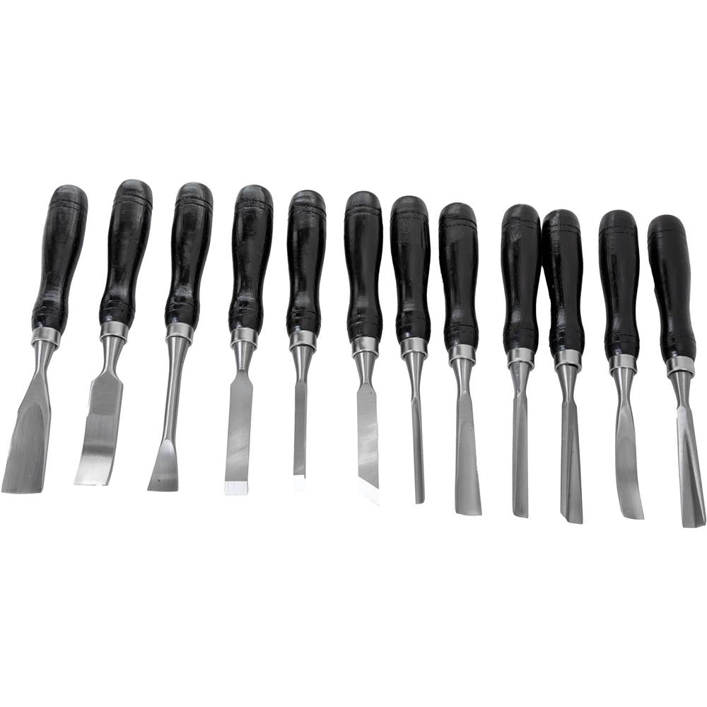 Grizzly H7923 - 12-Pc. Carving Chisel Set