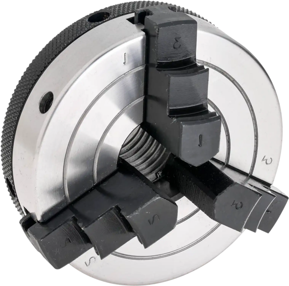 Grizzly H8034 - 3" 3-Jaw Wood Chuck - 1" x 8 TPI