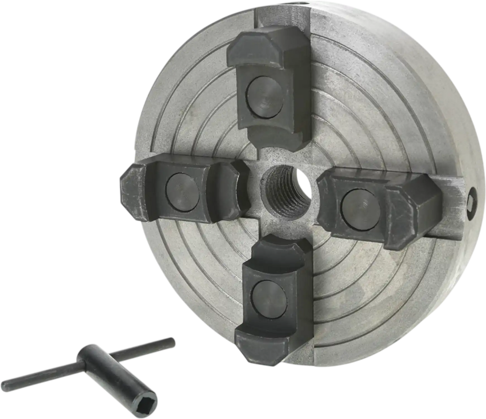 Grizzly H8049 - 6" 4-Jaw Wood Chuck - 1" x 8 TPI