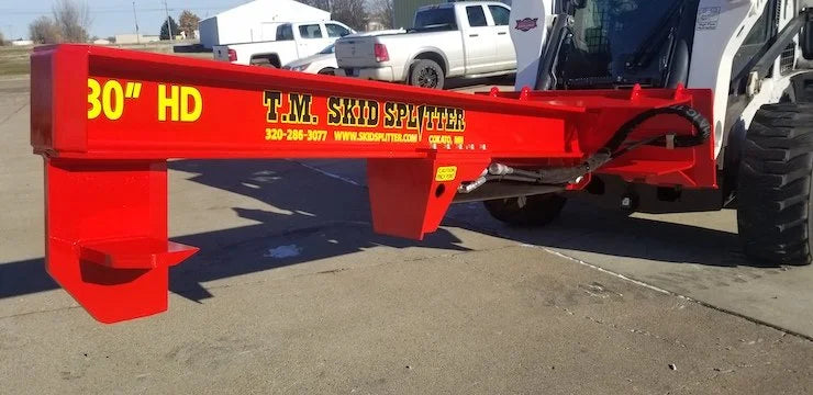 TM Heavy Duty Log Splitter Skid Steer Attachment 30" Stroke New