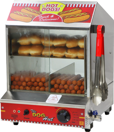 Paragon Dog Hut Hot Dog Steamer 200 Capacity 120V 1200W New