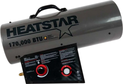 Heatstar Propane Forced-Air Heater with Quiet Burner Technology 170,000 BTU Portable New
