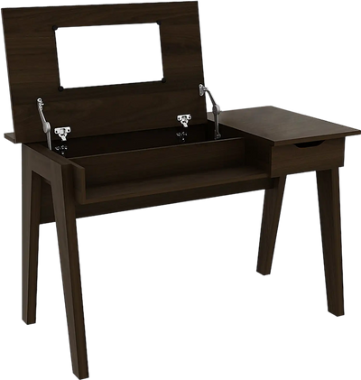 Costway Dressing Table Flip Mirror Storage Drawer Vanity 14306279 New