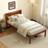 Twin/Full/Queen Size Bed Frame with Wooden Headboard and Slat Support-Twin Size - Gallery View 1 of 10
