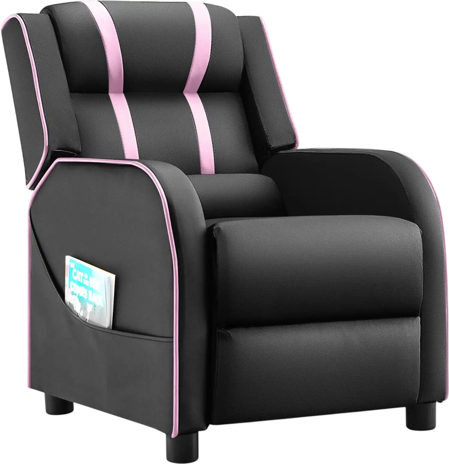 Costway Kids Recliner Chair w/ Side Pockets Footrest 54279108 New