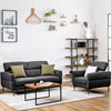 Modern Couched Sofa set with Adjustable Headrest-Gray - Gallery View 1 of 9