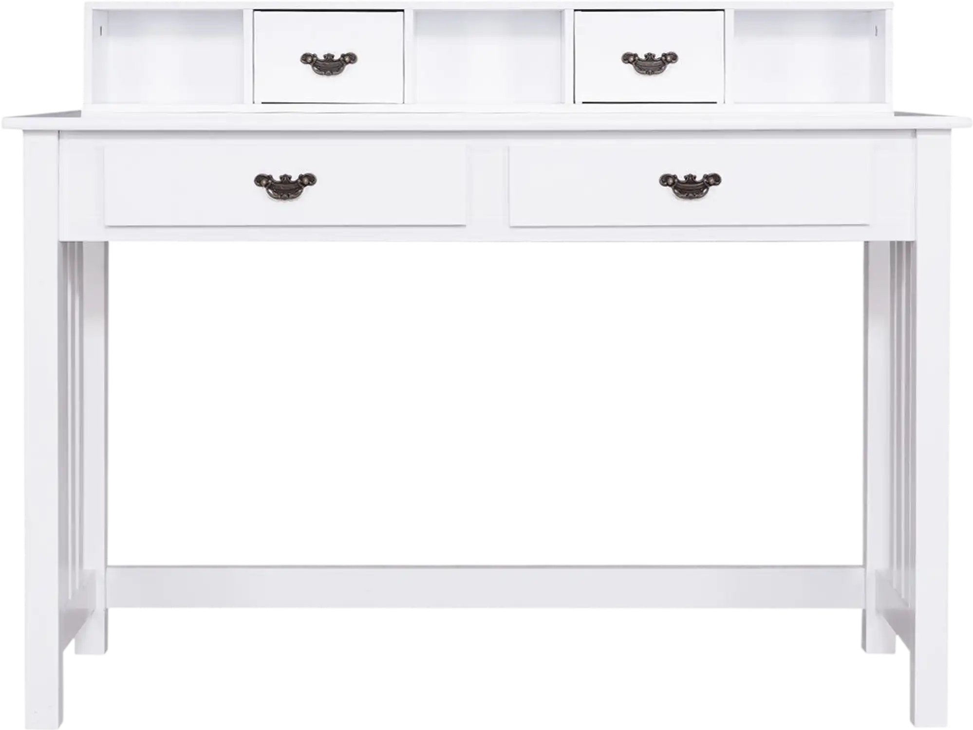 Costway Home Office Writing Desk 4-Drawer Computer Study Table 37518296 New