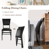 Set of 2 metal folding dining chairs with ergonomic PU leather upholstery, compact design for easy storage and.