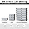 12-cube portable plastic shoe rack in black with transparent doors, customizable and stackable for versatile storage.