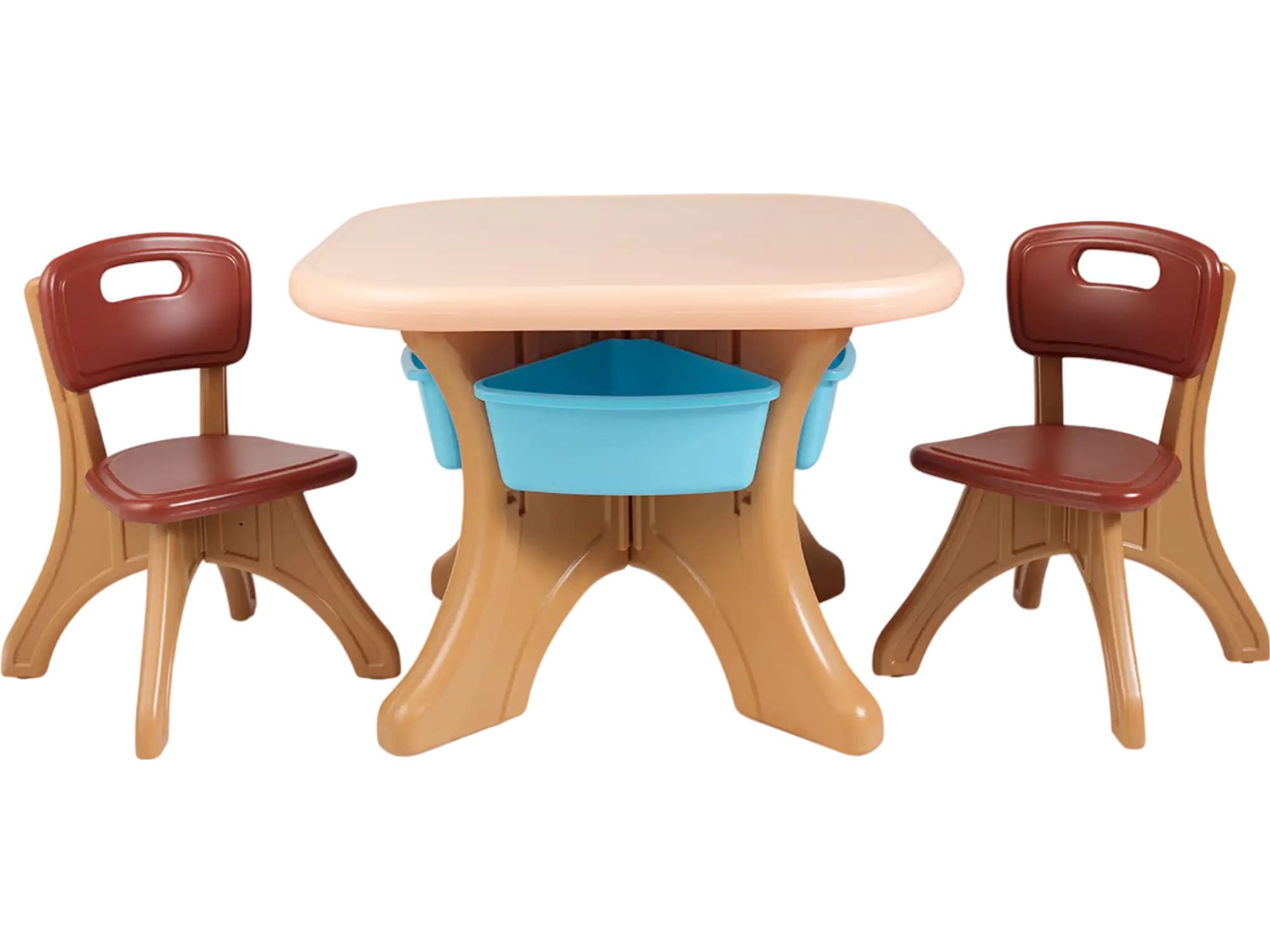 Costway Kids Activity Table & Chair Set with Storage 56942713 New