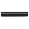 Black high-density PVC equipment mat, 47 x 24 x 0.3 inches, ideal for home gym use, protects floors and reduces noise.