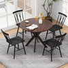 Modern dining chairs with backrest, made of premium steel, ergonomic design, suitable for dining or living room use.