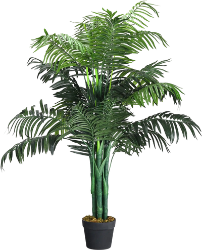 Costway 3.5' Artificial Areca Palm Silk Tree with Basket 30547982 New