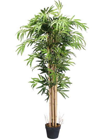 Costway 5' Artificial Bamboo Silk Tree Indoor/Outdoor Decorative Planter 94170582 New