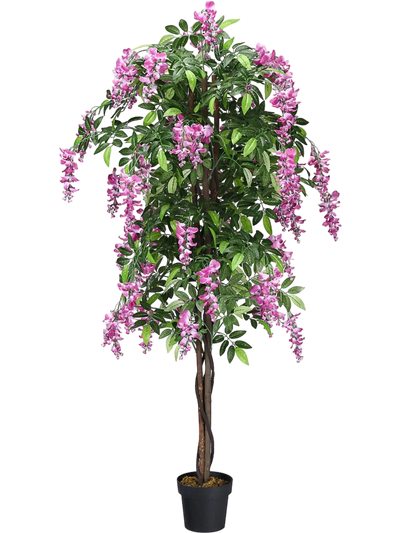 Costway 6' Artificial Wisteria Silk Indoor/Outdoor Tree Adjustable Branches 36524087 New