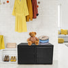88 Gallon Garden Patio Rattan Storage Container Box-Black - Gallery View 1 of 10