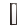 5 LEDs Jewelry Armoire Wall Mounted / Door Hanging Mirror-Brown - Gallery View 1 of 13