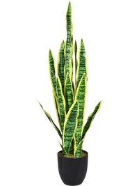 35.5 Inch Indoor-Outdoor Decoration Fake Artificial Snake Plant