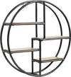 Hanging Storage Shelf Circular Wall-Mounted 4-Tier Rack