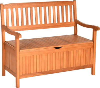 Costway 33 Gallon Wooden Storage Bench Patio Garden Porch 04691235 New