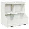 Kids Floor Cabinet Multi-Functional Bookcase -White - Gallery View 1 of 7