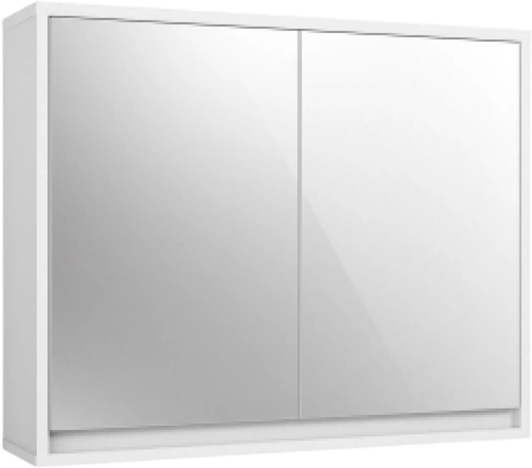 Costway 2-Door Wall-Mounted Bathroom Mirrored Medicine Cabinet 15726409 New