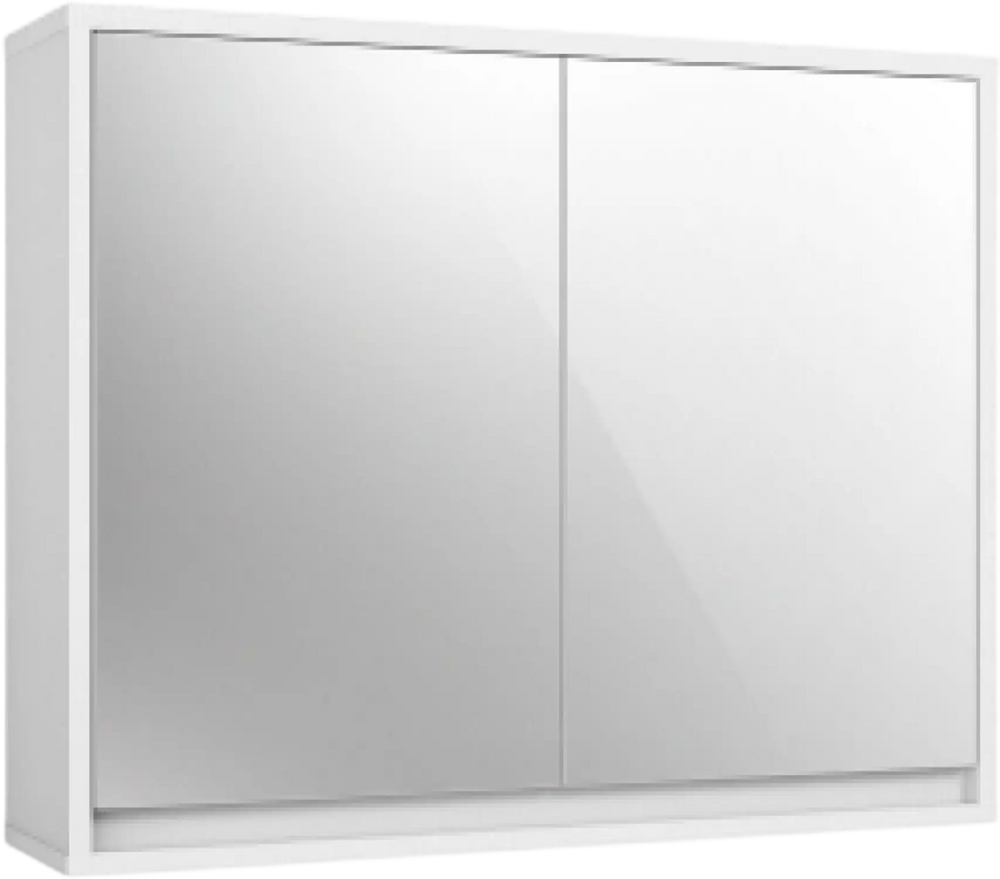 2-Door Wall-Mounted Bathroom Mirrored Medicine Cabinet