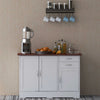Buffet Storage Cabinet  Kitchen Sideboard with 2 Drawers-White - Gallery View 1 of 12