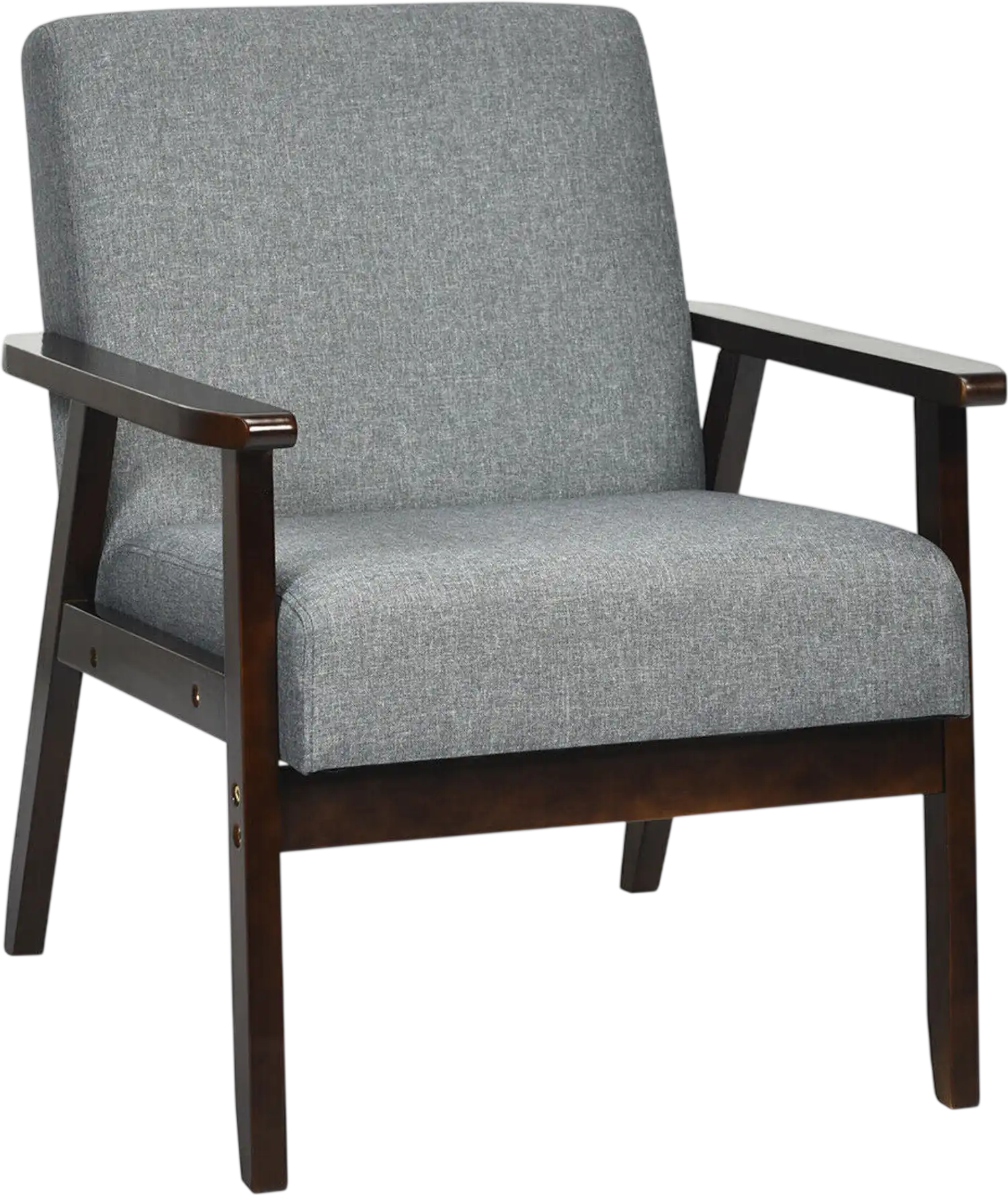 Costway Mid-Century Retro Fabric Accent Armchair Living Room 17568432 New