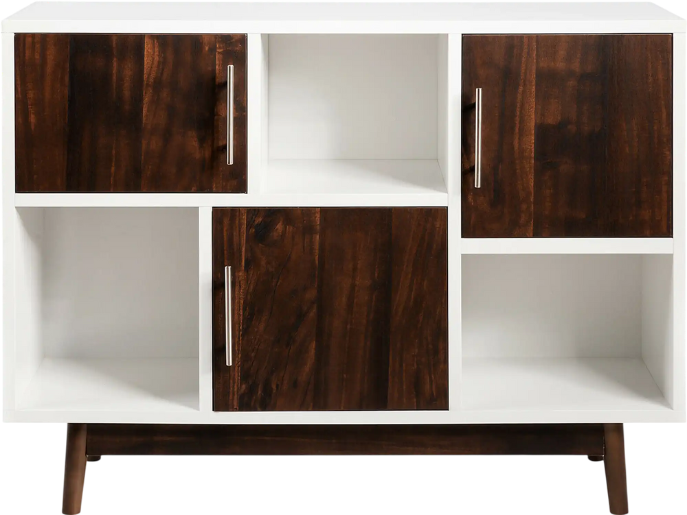 Wood Display Sideboard Storage Cabinet with Storage Compartments