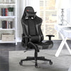 Reclining Swivel Massage Gaming Chair with Lumbar Support-Gray - Gallery View 1 of 12