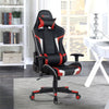 Reclining Swivel Massage Gaming Chair with Lumbar Support-Red - Gallery View 1 of 12