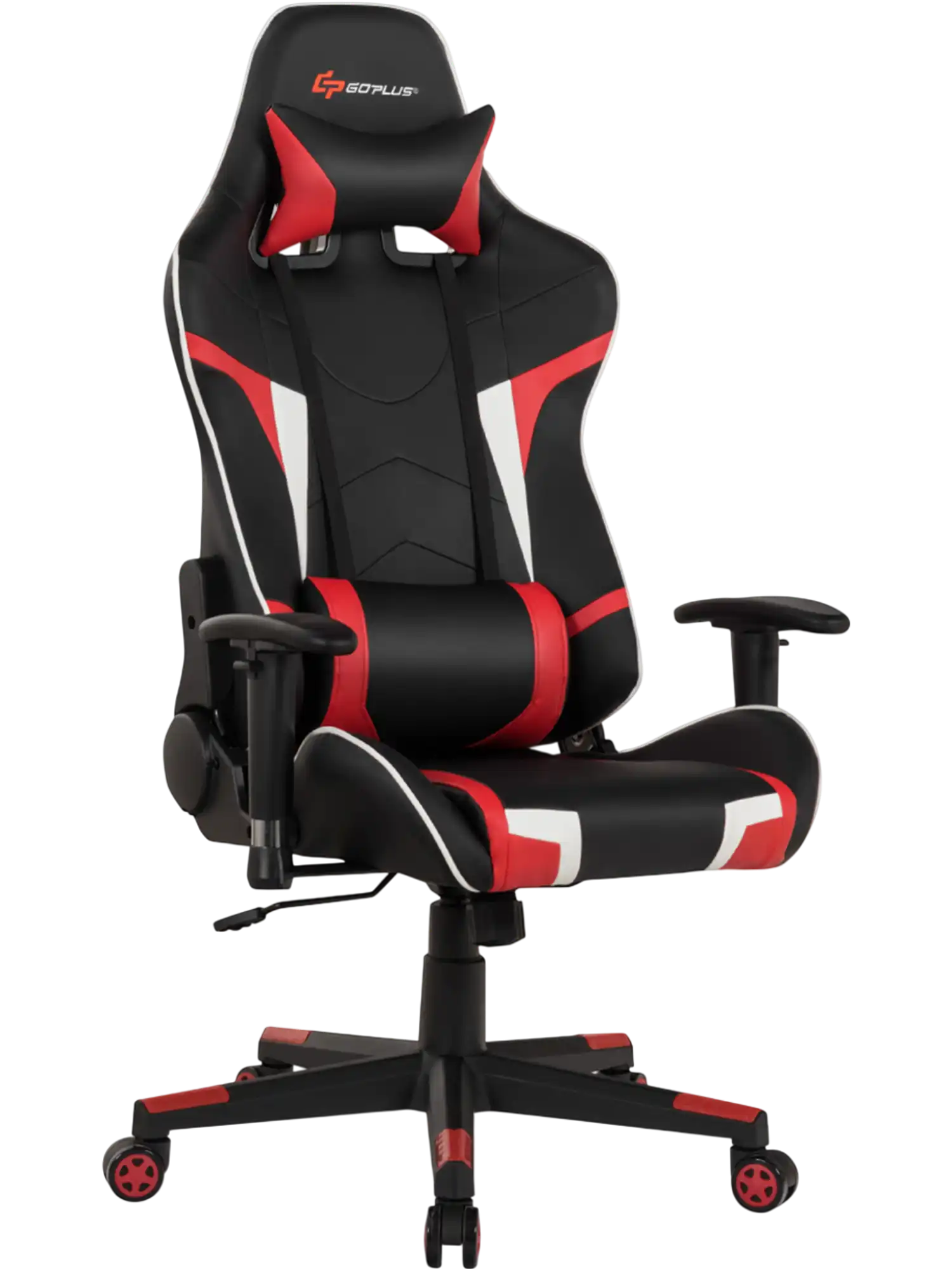 Costway Reclining Swivel Massage Gaming Chair Lumbar Support 27319568 New