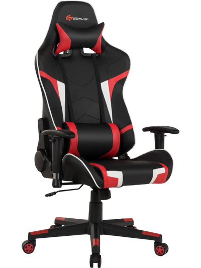 Costway Reclining Swivel Massage Gaming Chair Lumbar Support 27319568 New