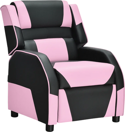 Costway Kids PU Leather Gaming Recliner Sofa Chair w/ Headrest Footrest 48197306 New