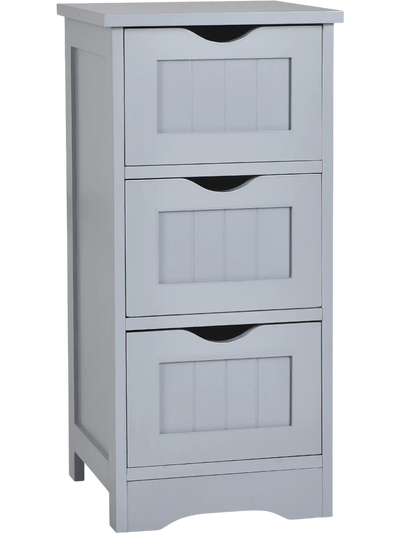 Costway Bathroom Floor Freestanding Storage Organizer Cabinet 3 Drawers 25408637 New