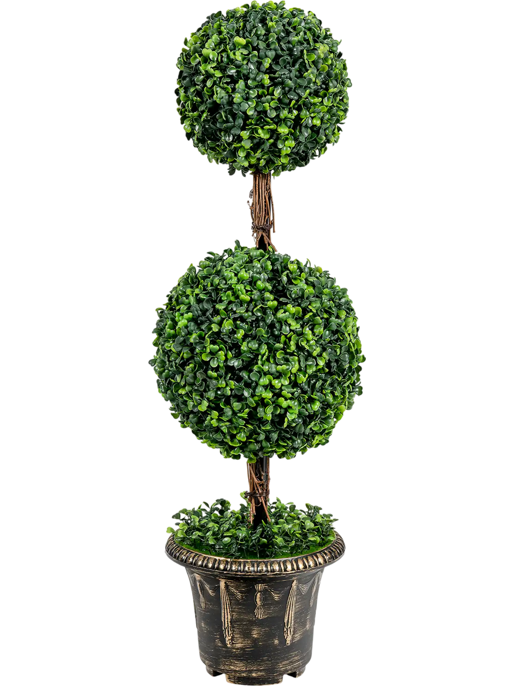 36 Inch Artificial Double Ball Tree Indoor and Outdoor UV Protection